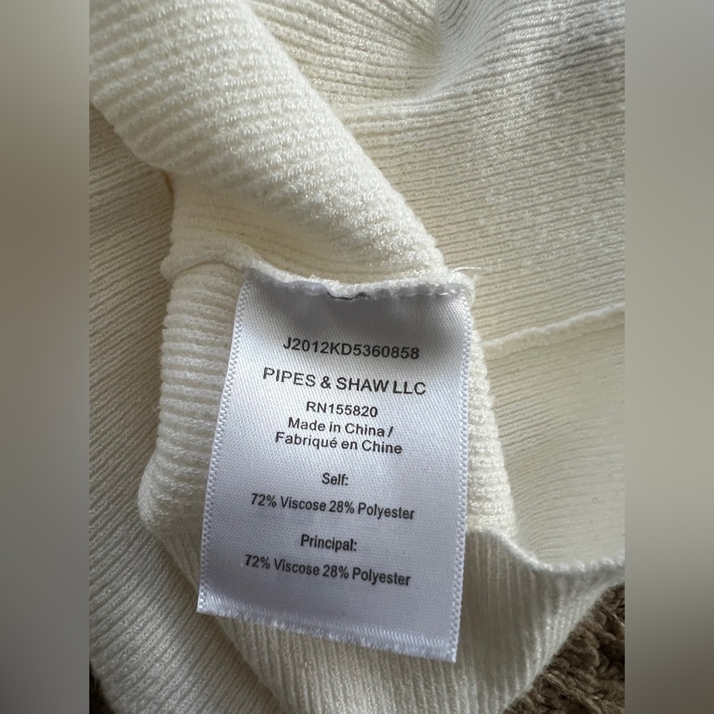 VERONICA BEARD Poise Stripe Top - Ivory Multi. Size S - Picture 6 of 9